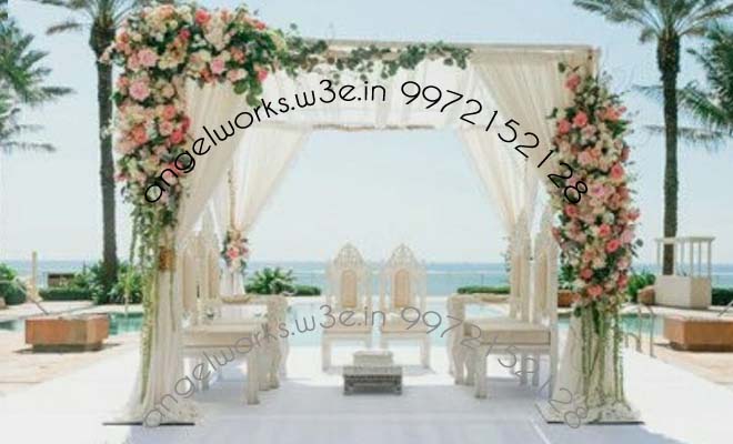 mandap decoration standard-elegant-stylish-white