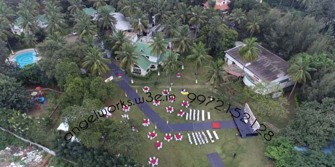 aerial view of south bangalore resort