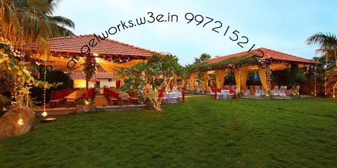 outdoor lighting decoration at prestige grand club & resort